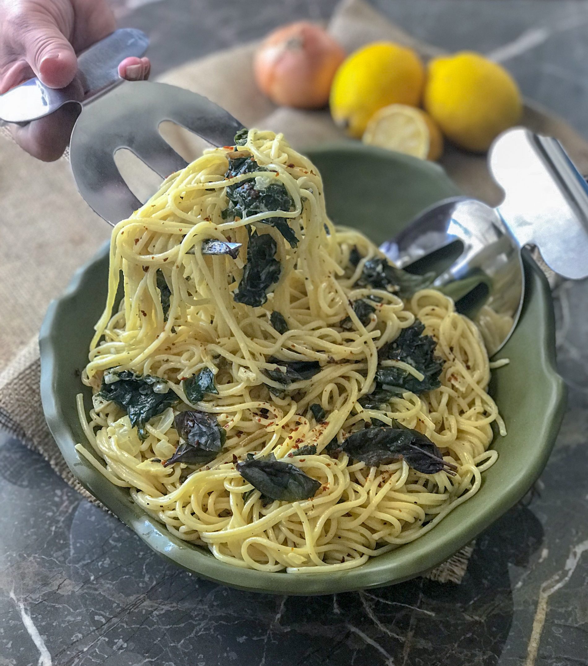 Spaghetti mit Mangold - SaltSugarLove
